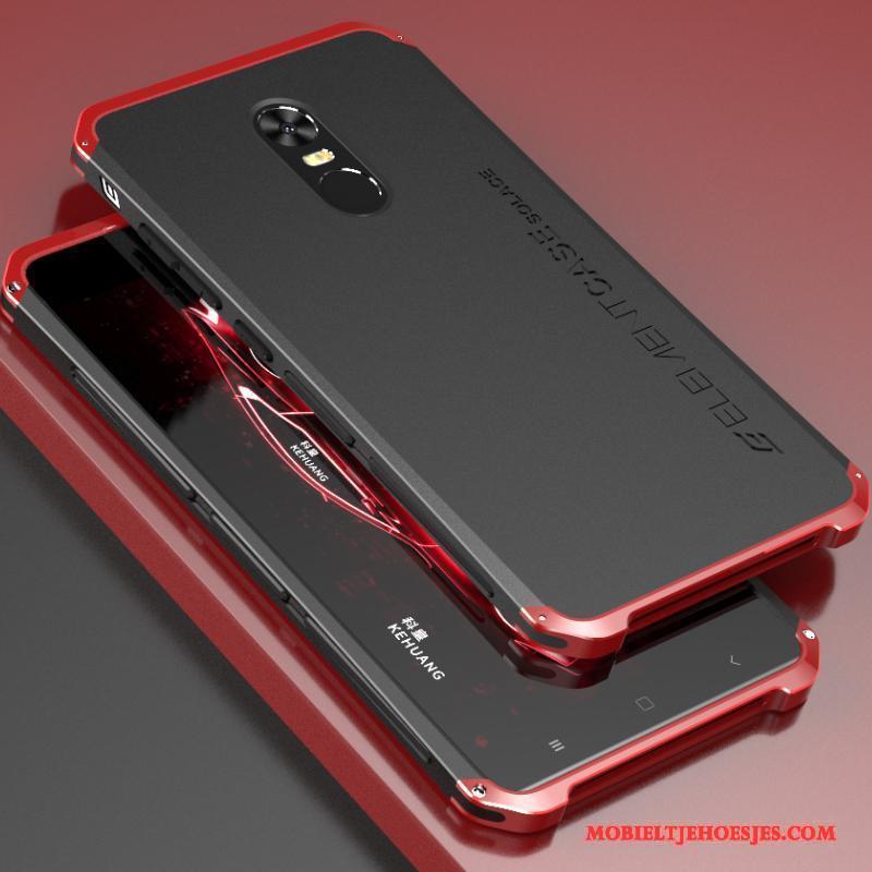 Redmi Note 4x Hoesje Rood Metaal Siliconen Bescherming Purper Anti-fall Hoes