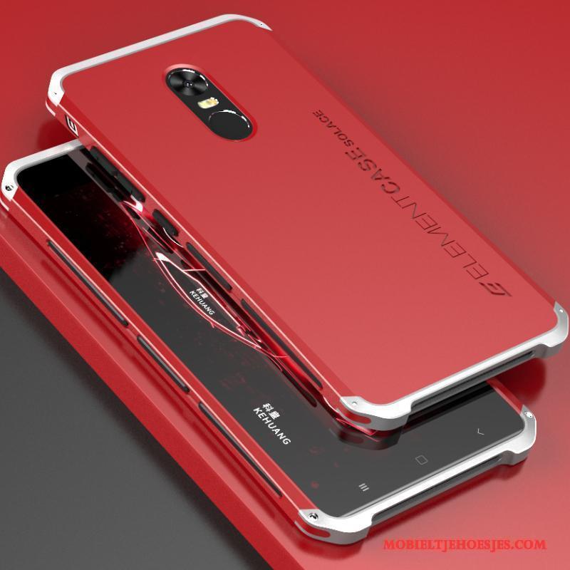Redmi Note 4x Hoesje Rood Metaal Siliconen Bescherming Purper Anti-fall Hoes