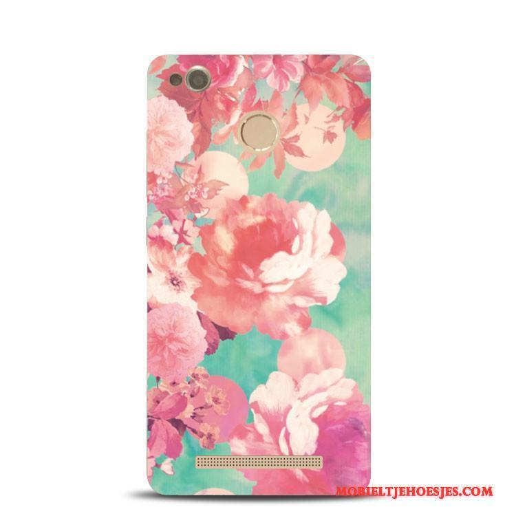 Redmi Note 4x Hoesje Telefoon Hoge Zacht Ondersteuning Rood Bloemen Kleur
