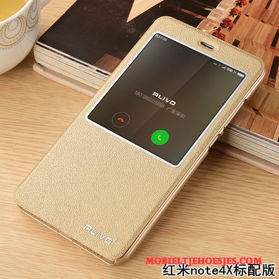 Redmi Note 4x Hoesje Telefoon Rood Mini Bescherming Goud Anti-fall