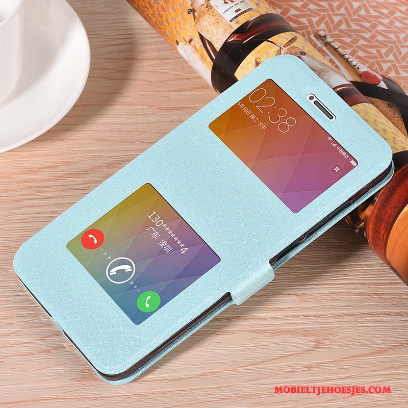 Redmi Note 4x Leren Etui Bescherming Anti-fall Siliconen Trend Roze Hoesje Telefoon