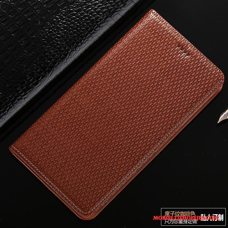 Redmi Note 4x Leren Etui Folio Hoesje Telefoon Bescherming Rood Mobiele Telefoon Echt Leer