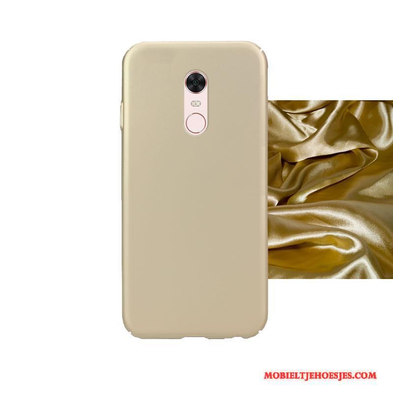 Redmi Note 5 Hoesje Kleur Schrobben Anti-fall Rood Bescherming All Inclusive Goud