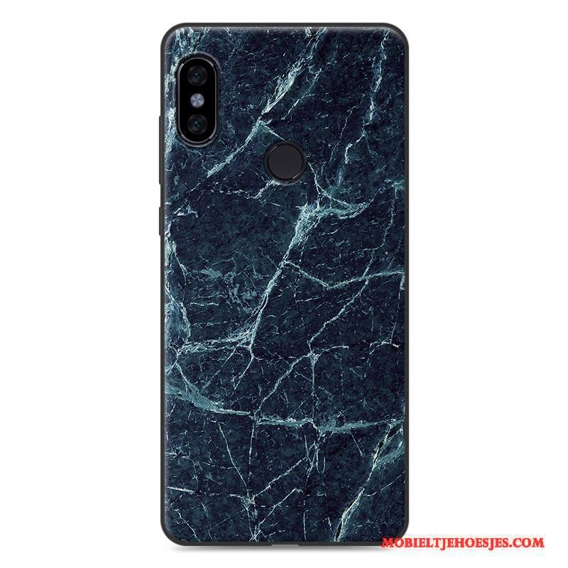 Redmi Note 5 Hoesje Telefoon Rood Trend Schrobben Vintage Mini Zwart