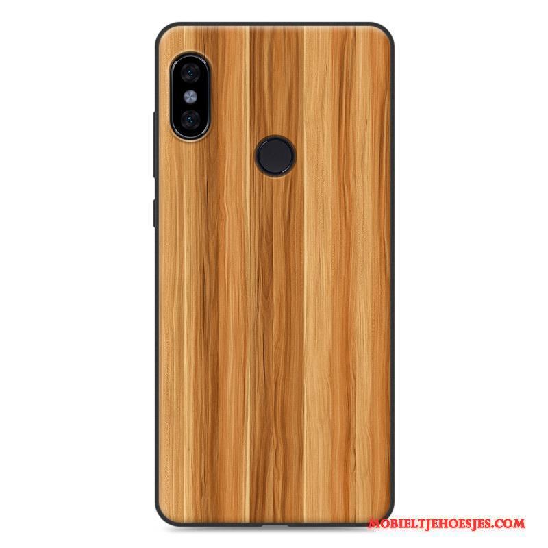 Redmi Note 5 Hoesje Telefoon Rood Trend Schrobben Vintage Mini Zwart