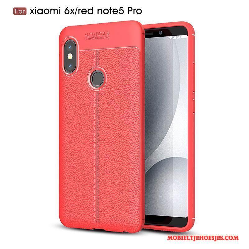 Redmi Note 5 Pro Hoesje All Inclusive Bescherming Persoonlijk Anti-fall Rood Mini Grijs