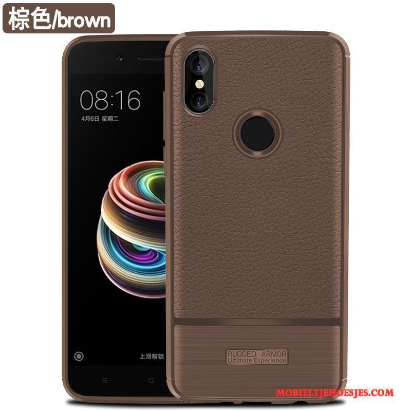 Redmi Note 5 Pro Hoesje Bescherming Hoes Rood Siliconen Anti-fall Persoonlijk Scheppend