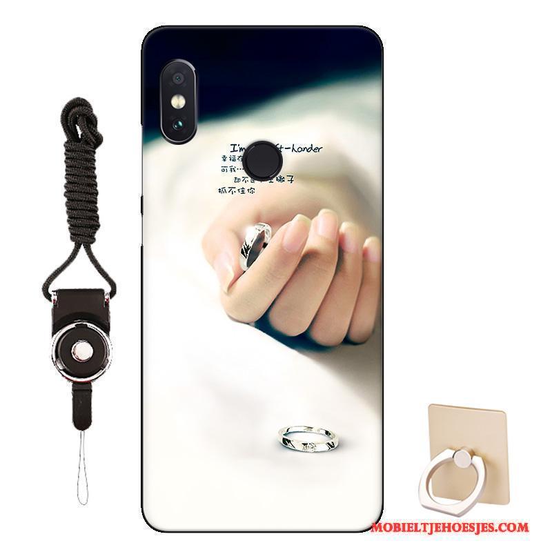 Redmi Note 5 Pro Rood Spotprent Hoesje Bescherming Grijs Zacht Telefoon