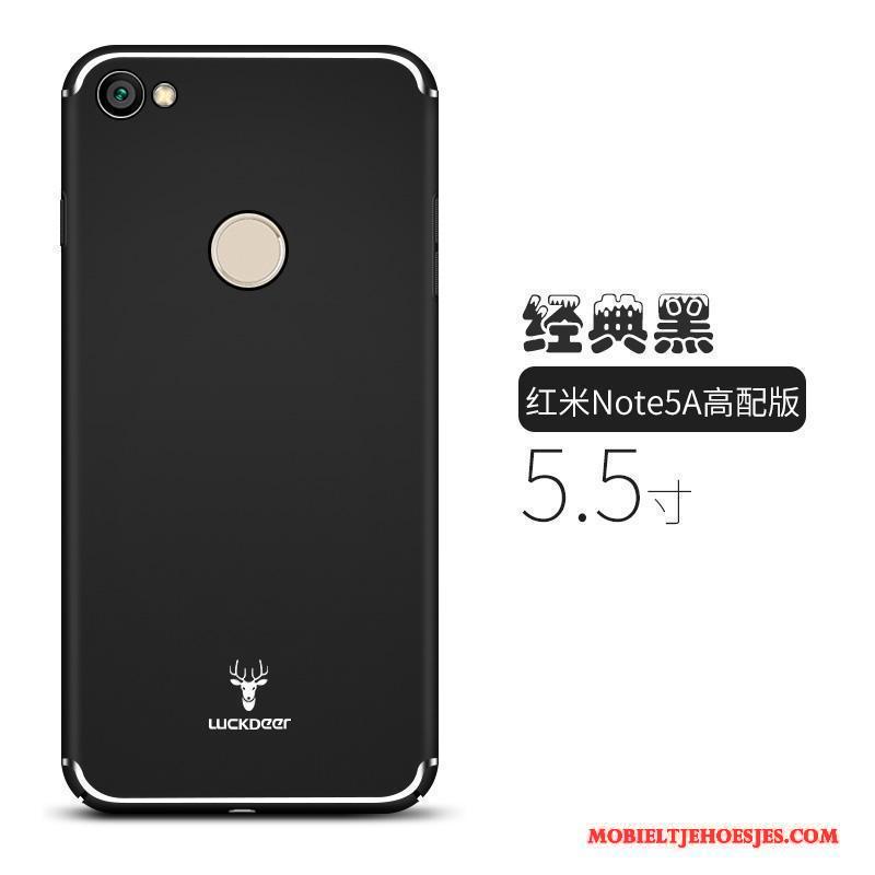 Redmi Note 5a Hard Schrobben Zwart Anti-fall Hoesje Telefoon Trendy Merk Rood