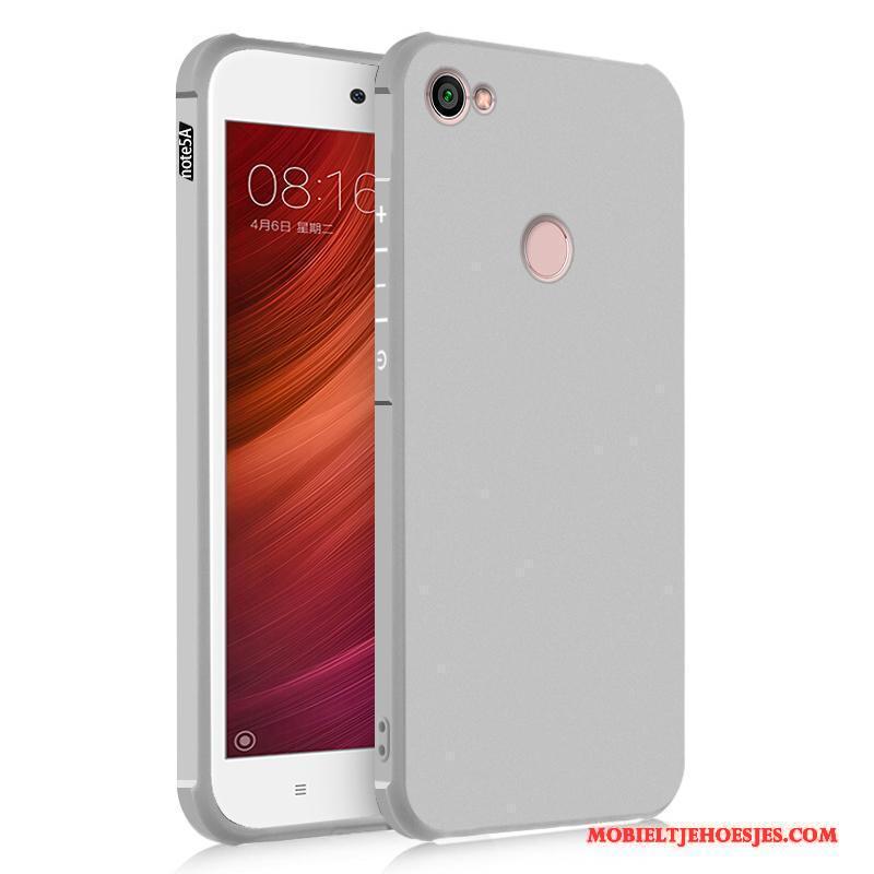 Redmi Note 5a Hoesje Anti-fall Rood Mini Trend Mobiele Telefoon Siliconen Schrobben