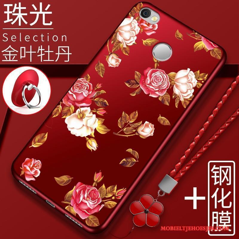 Redmi Note 5a Hoesje Hoge Zwart Trend Hoes Bescherming Rood All Inclusive