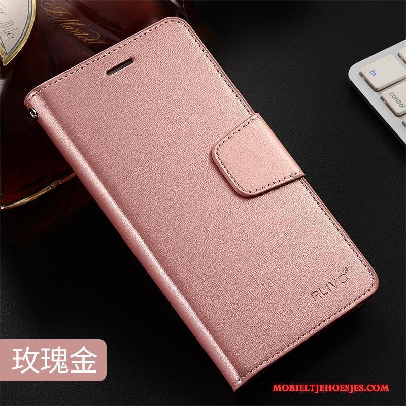 Redmi Note 5a Hoesje Rood Clamshell Bescherming Hoes Leren Etui Zacht Siliconen