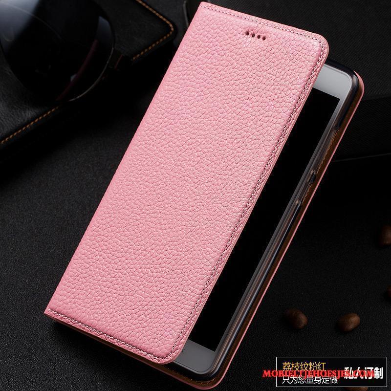 Redmi Note 5a Hoesje Telefoon Mobiele Telefoon Mini Echt Leer Leren Etui Hoge Rood