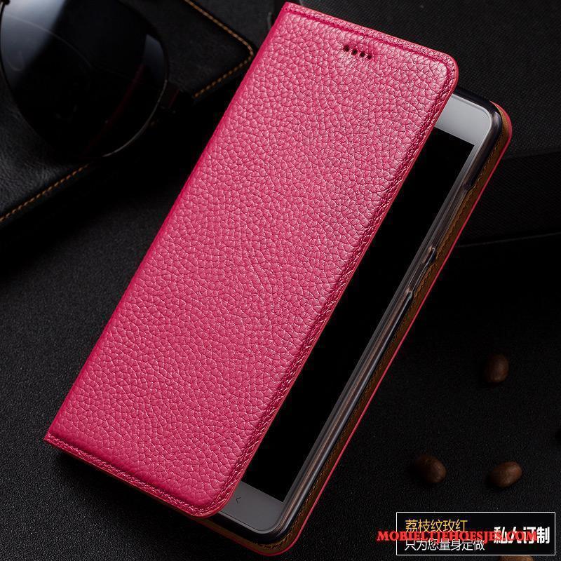Redmi Note 5a Hoesje Telefoon Mobiele Telefoon Mini Echt Leer Leren Etui Hoge Rood