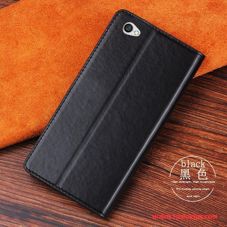 Redmi Note 5a Leren Etui Hoesje Telefoon Bescherming Anti-fall Rood All Inclusive