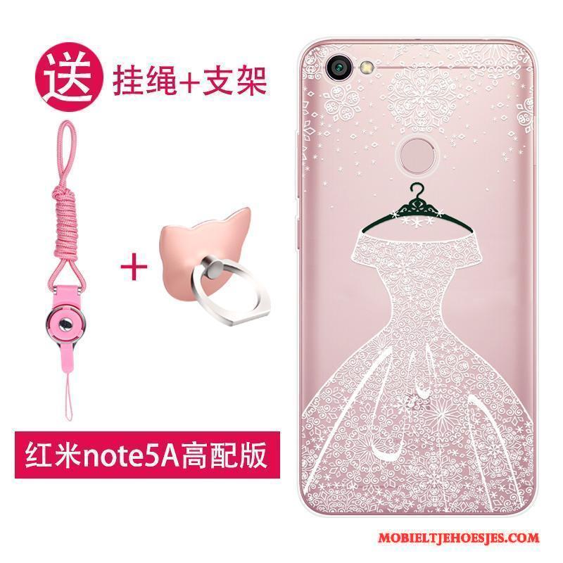 Redmi Note 5a Persoonlijk Rood All Inclusive Hoesje Telefoon Zacht Mooie Mini