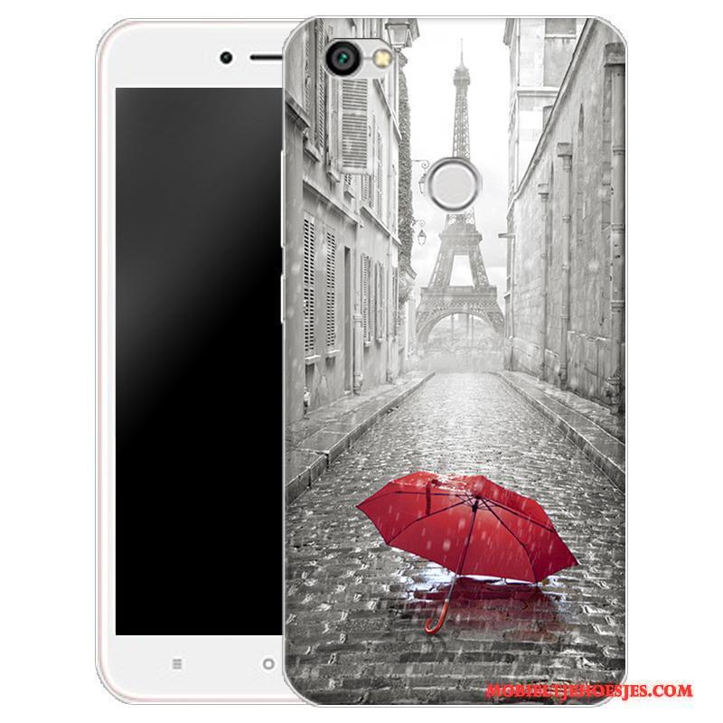 Redmi Note 5a Rood Mini Hoesje Telefoon Zacht Roze Bescherming Doorzichtig