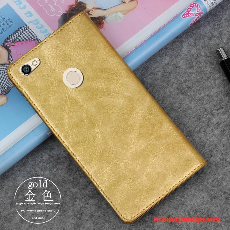 Redmi Note 5a Siliconen Bescherming Hoes Leren Etui Rood Hoesje Telefoon All Inclusive