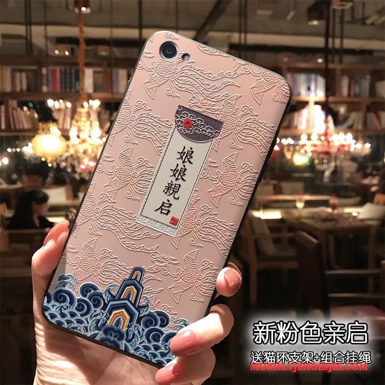 Redmi Note 5a Siliconen Hanger Chinese Stijl Hoesje Telefoon Persoonlijk Roze Scheppend