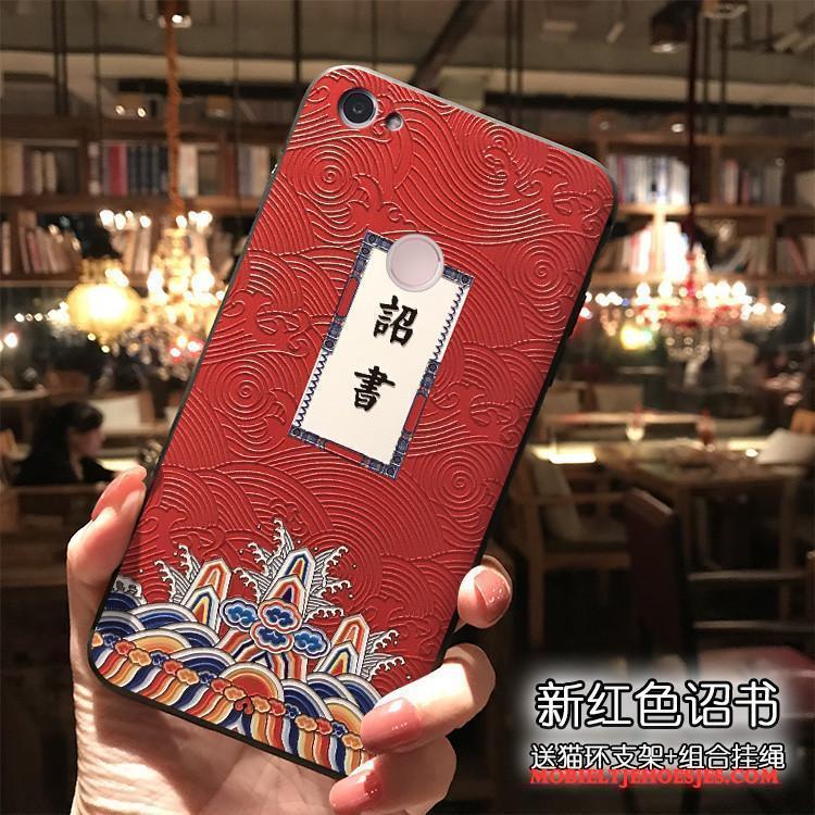 Redmi Note 5a Siliconen Hanger Chinese Stijl Hoesje Telefoon Persoonlijk Roze Scheppend