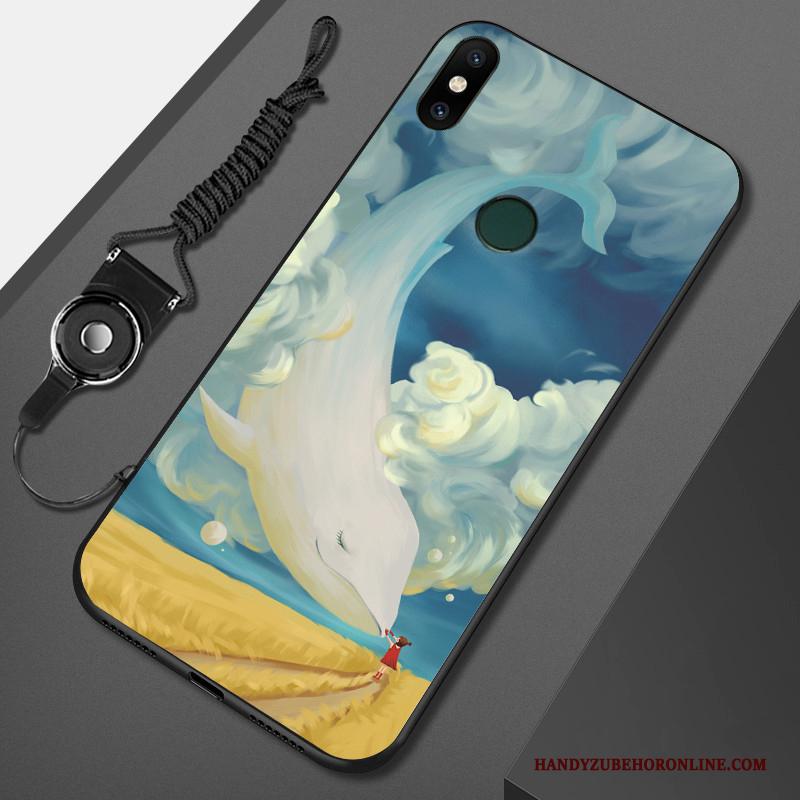 Redmi Note 6 Pro Bescherming Rood Trend Hoesje Telefoon Blauw Hanger