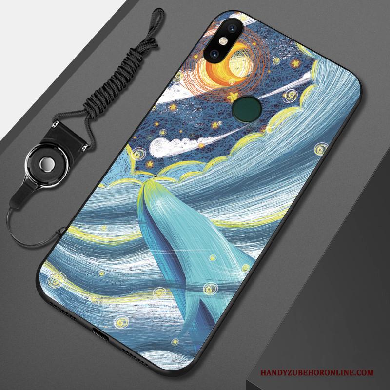 Redmi Note 6 Pro Bescherming Rood Trend Hoesje Telefoon Blauw Hanger