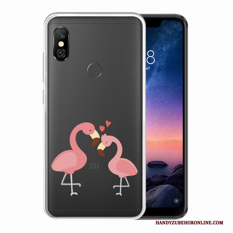 Redmi Note 6 Pro Hoes Hoesje Telefoon Mini Wit Bescherming Rood Geschilderd