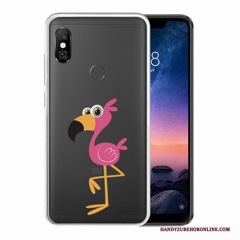 Redmi Note 6 Pro Hoes Hoesje Telefoon Mini Wit Bescherming Rood Geschilderd