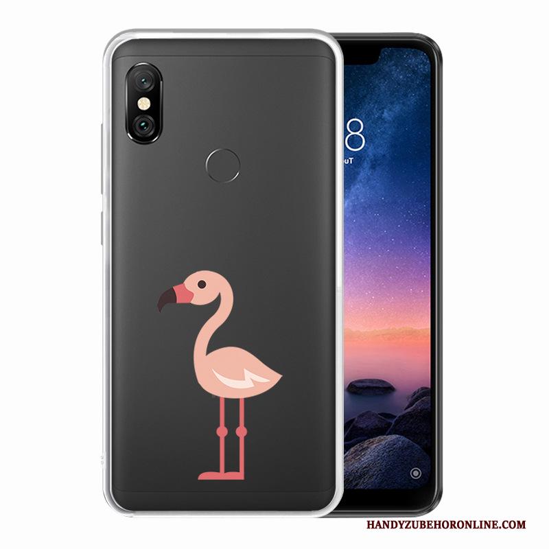 Redmi Note 6 Pro Hoes Hoesje Telefoon Mini Wit Bescherming Rood Geschilderd