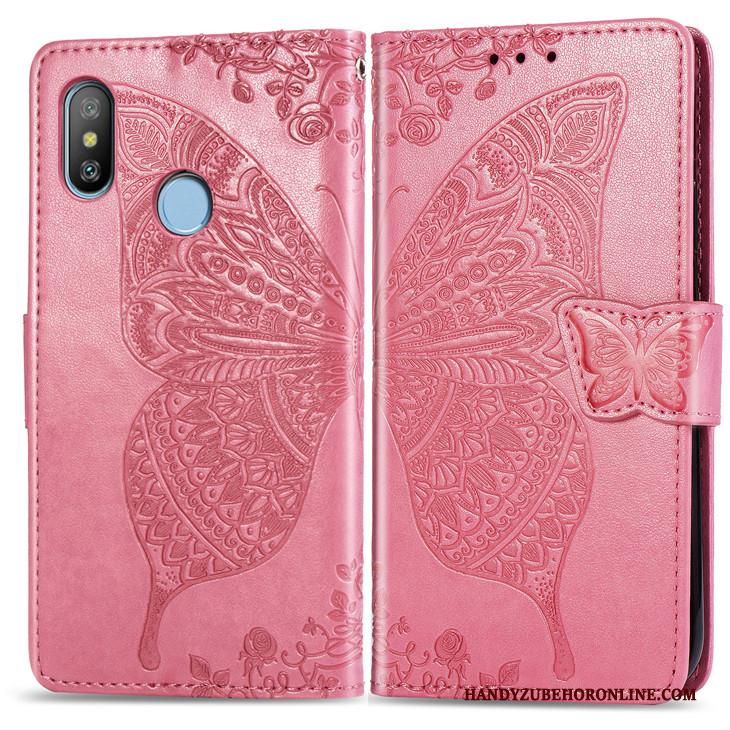 Redmi Note 6 Pro Hoes Hoesje Telefoon Mobiele Telefoon Bescherming Mini Rood Clamshell