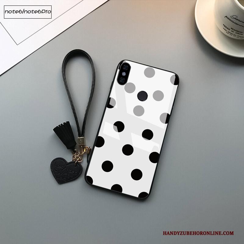 Redmi Note 6 Pro Hoesje Telefoon Wit Zwart All Inclusive Rood Mini Glas