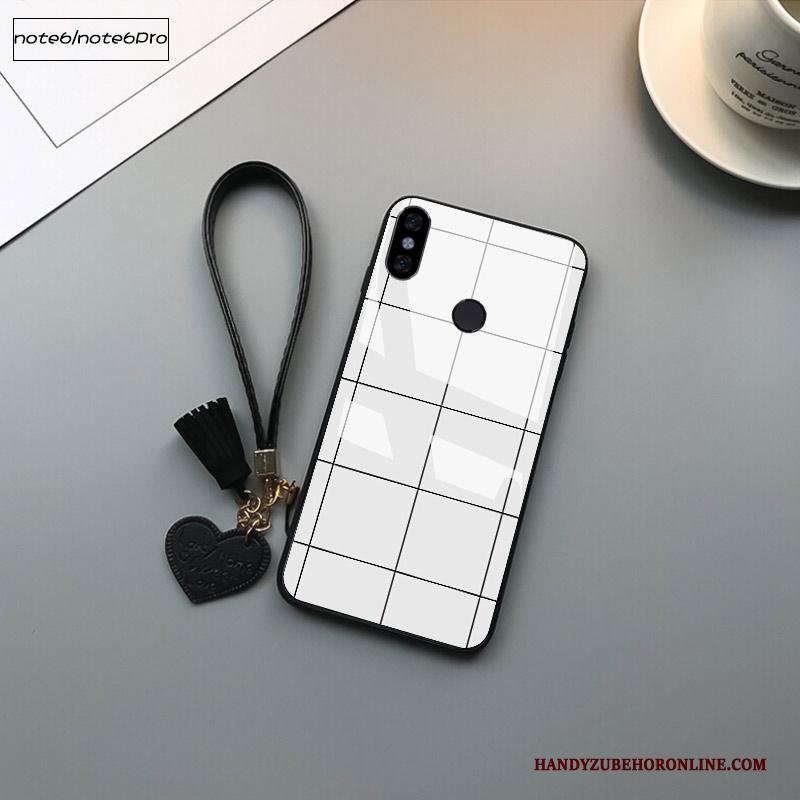 Redmi Note 6 Pro Hoesje Telefoon Wit Zwart All Inclusive Rood Mini Glas