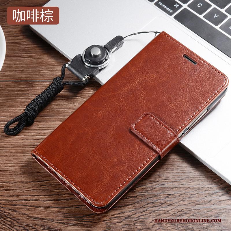 Redmi Note 6 Pro Mini Bedrijf Anti-fall Zwart Hoesje Zacht Leren Etui