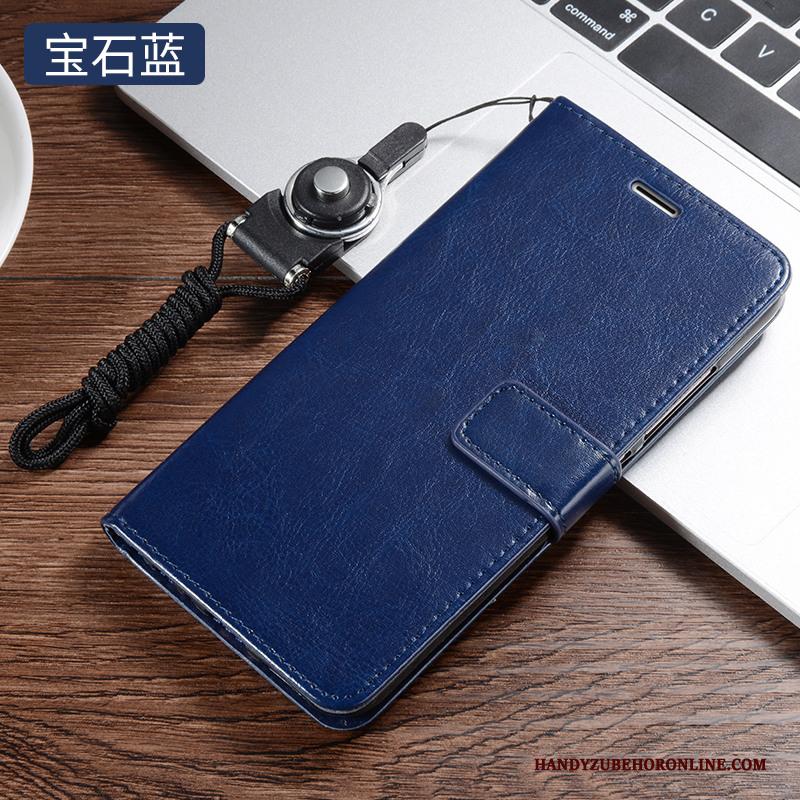 Redmi Note 6 Pro Mini Bedrijf Anti-fall Zwart Hoesje Zacht Leren Etui