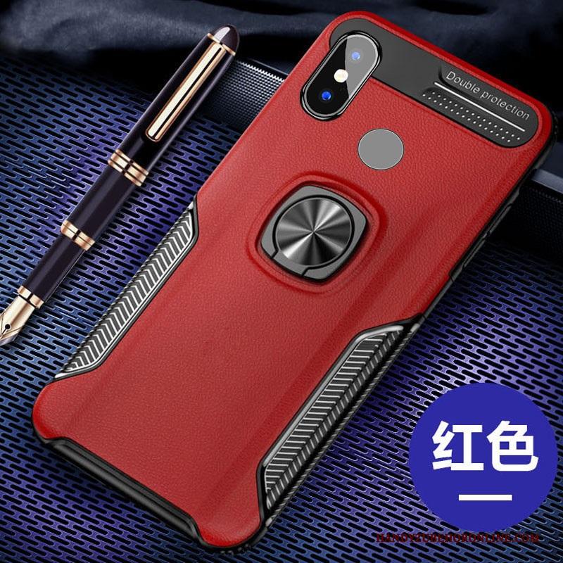 Redmi Note 6 Pro Ring Rood Hoesje Telefoon Mini Zwart