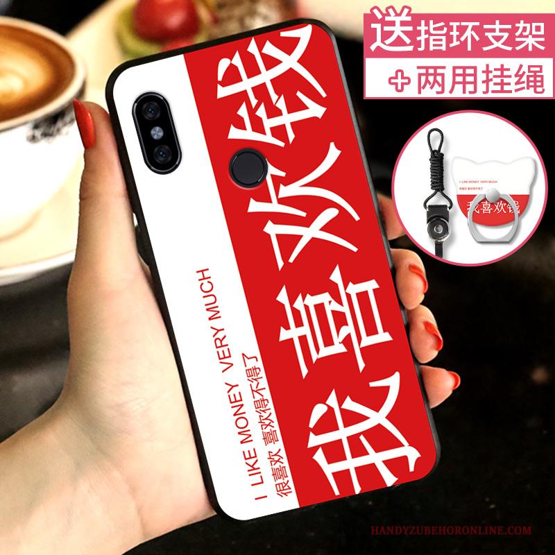 Redmi Note 6 Pro Rood Scheppend Anti-fall Hoesje Telefoon Persoonlijk Mini Schrobben