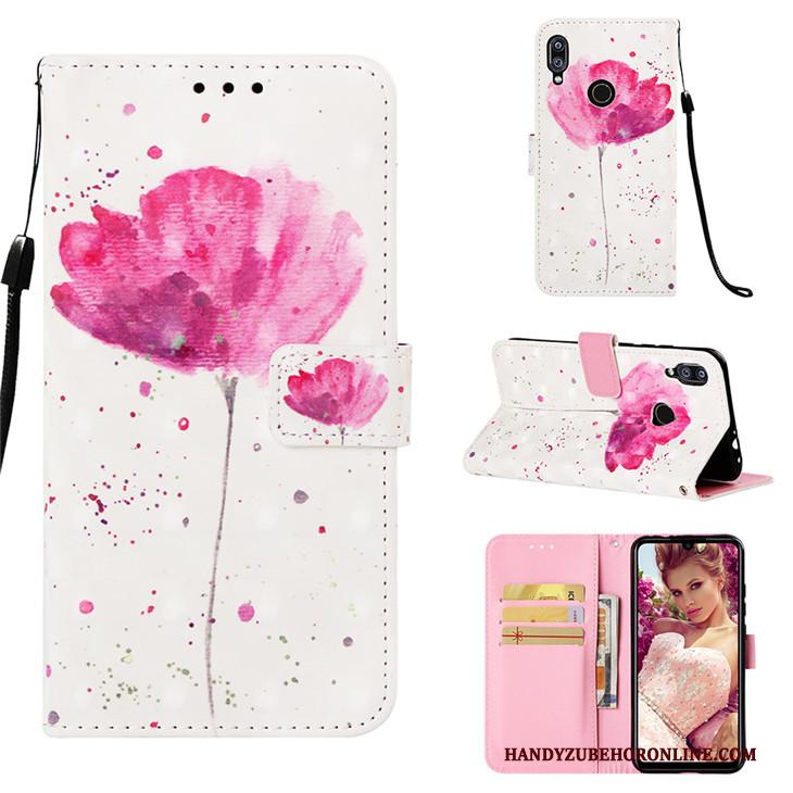 Redmi Note 7 All Inclusive Rood Hoesje Telefoon Mini Roze Leren Etui Bescherming