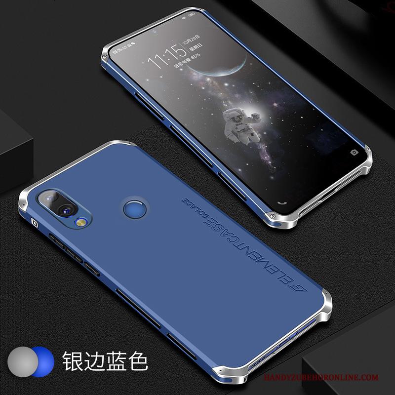 Redmi Note 7 Hoes All Inclusive Rood Hoesje Telefoon Metaal Persoonlijk Blauw