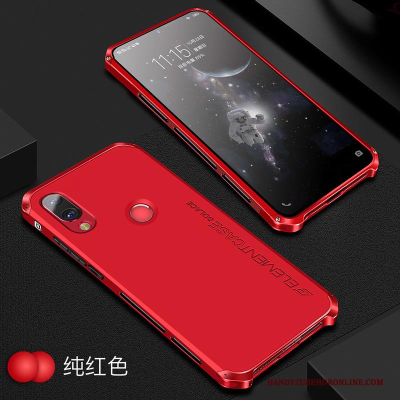 Redmi Note 7 Hoes All Inclusive Rood Hoesje Telefoon Metaal Persoonlijk Blauw