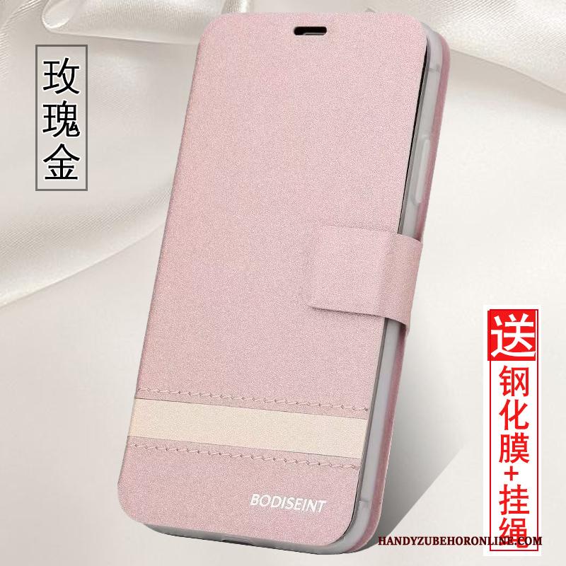 Redmi Note 7 Hoesje Telefoon All Inclusive Mini Leren Etui Folio Bescherming Rood