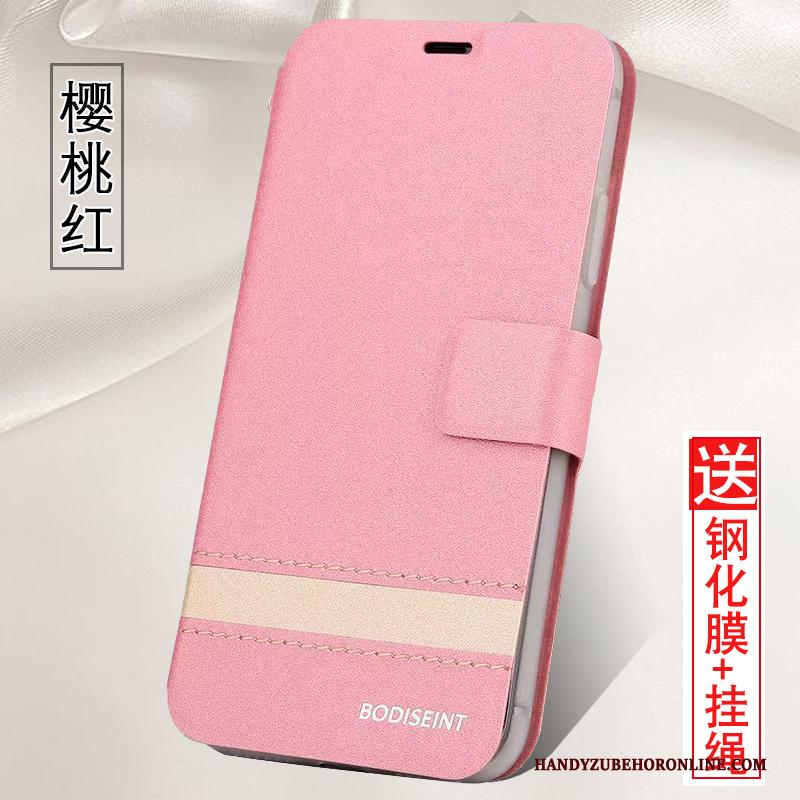 Redmi Note 7 Hoesje Telefoon All Inclusive Mini Leren Etui Folio Bescherming Rood