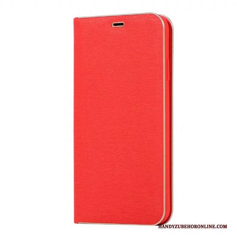 Redmi Note 7 Mobiele Telefoon Anti-fall Hoesje Telefoon Ondersteuning All Inclusive Donkerblauw Leren Etui