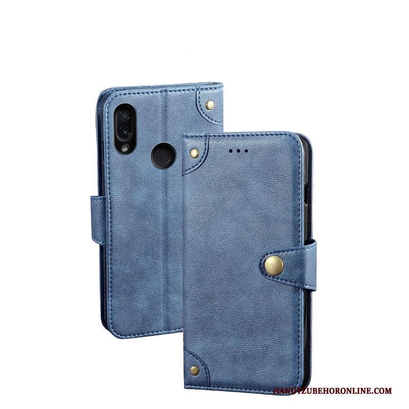 Redmi Note 7 Portemonnee Zacht Leren Etui Bescherming All Inclusive Hoesje Telefoon Rood