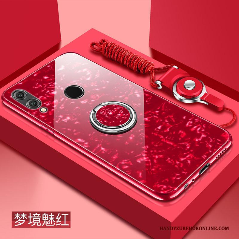 Redmi Note 7 Rood Anti-fall Roze Hoesje Telefoon Scheppend Siliconen Mooie