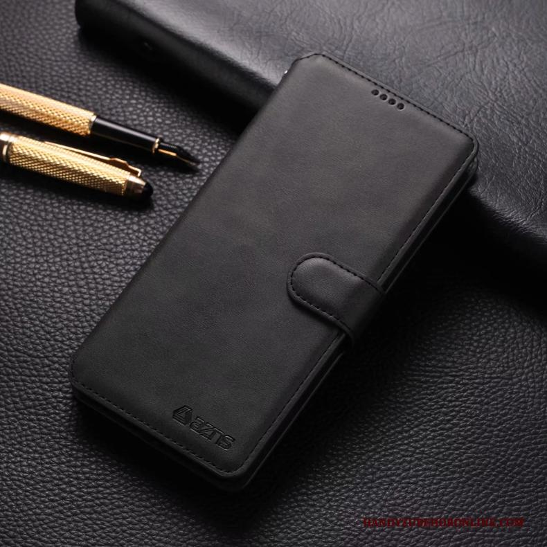 Redmi Note 8 Pro Clamshell Rood Hoesje Telefoon Mini Leren Etui Bescherming