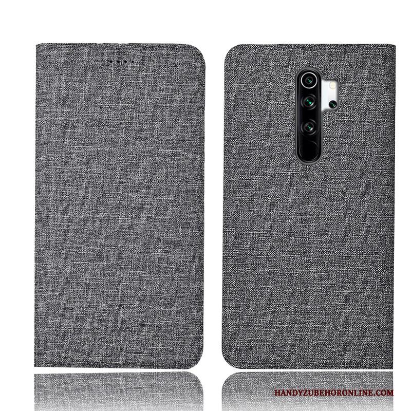 Redmi Note 8 Pro Hoes Folio Leren Etui Hoesje Telefoon Bescherming Katoen En Linnen All Inclusive