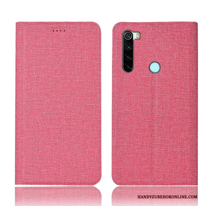 Redmi Note 8 Pro Hoes Folio Leren Etui Hoesje Telefoon Bescherming Katoen En Linnen All Inclusive