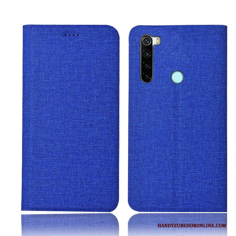 Redmi Note 8 Pro Hoes Folio Leren Etui Hoesje Telefoon Bescherming Katoen En Linnen All Inclusive