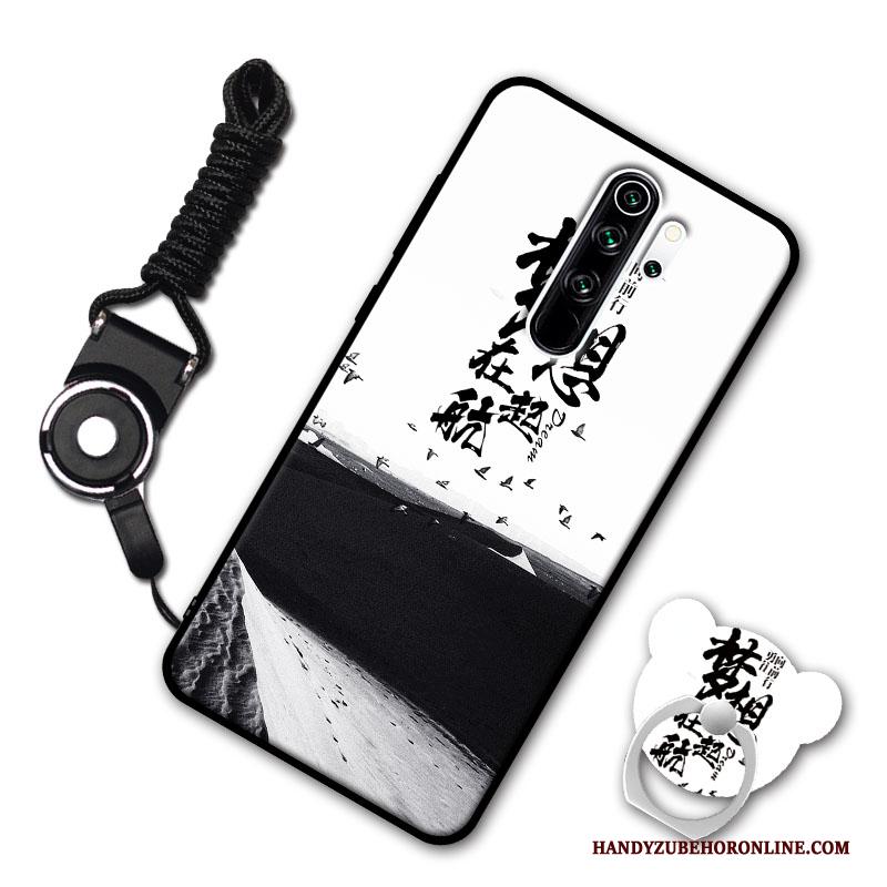 Redmi Note 8 Pro Hoesje Zacht Licht Hanger Anti-fall Trend Rood Bescherming