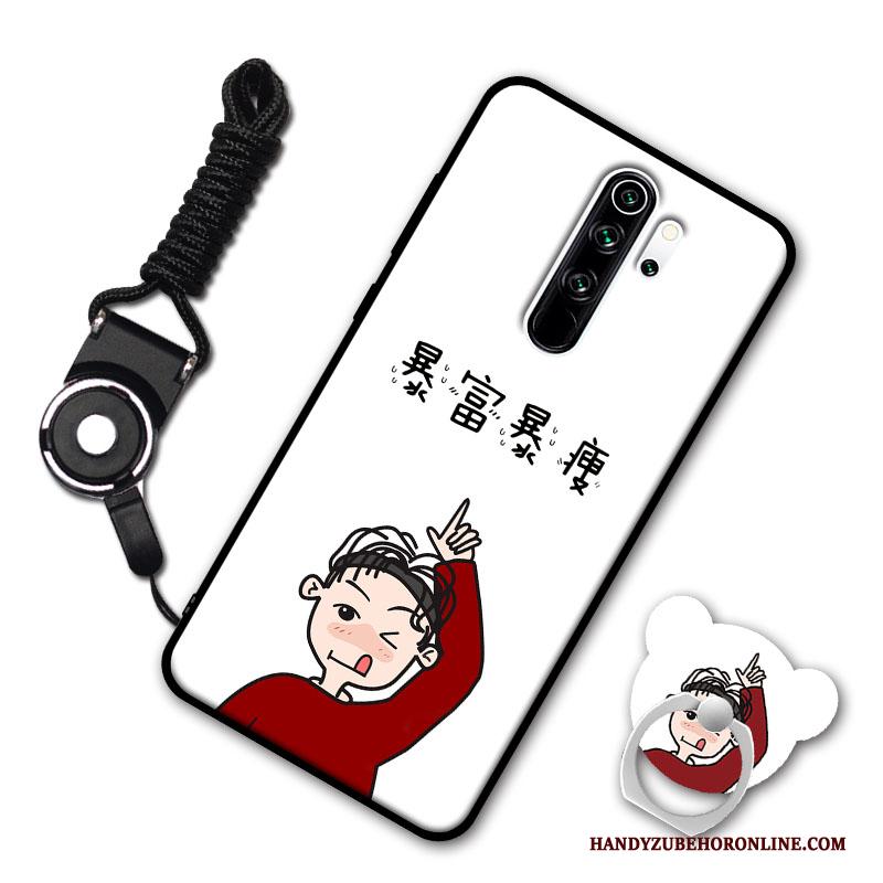 Redmi Note 8 Pro Hoesje Zacht Licht Hanger Anti-fall Trend Rood Bescherming